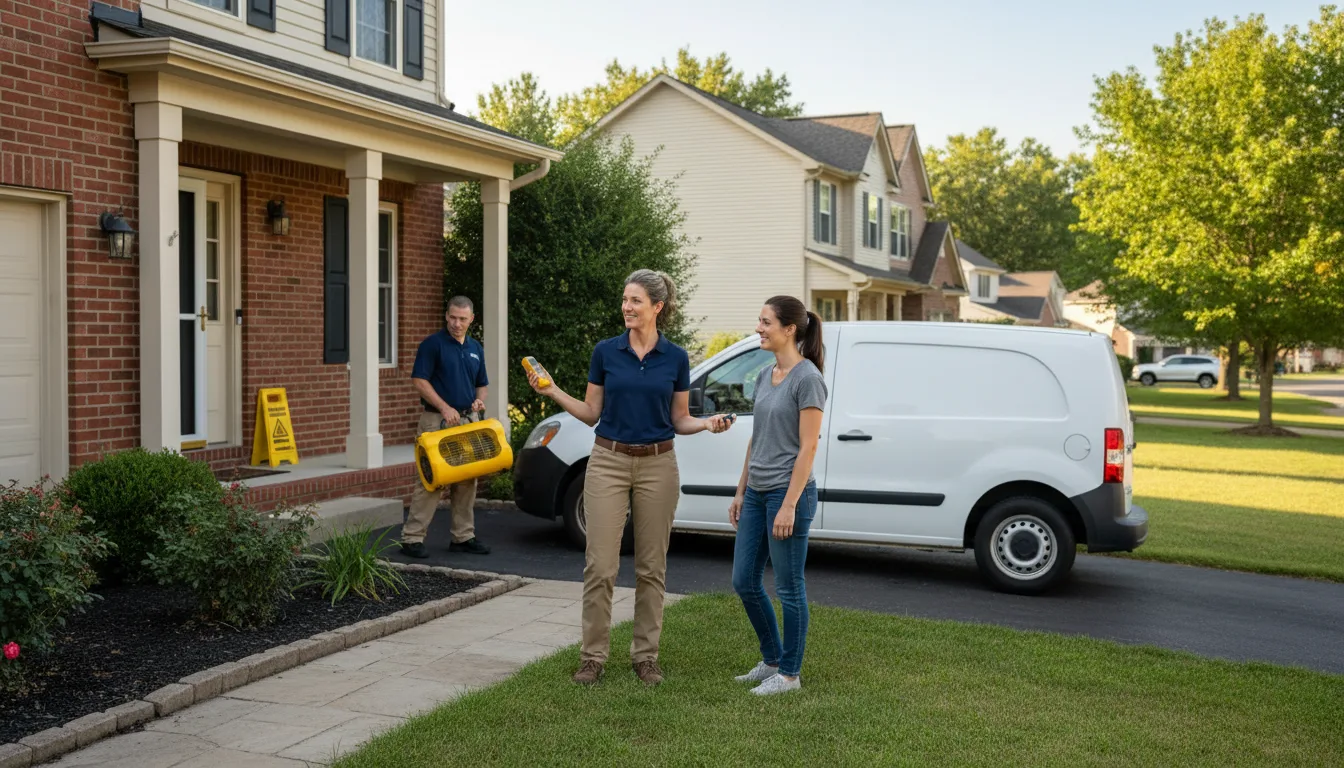 Residential water damage restoration in Declo, ID